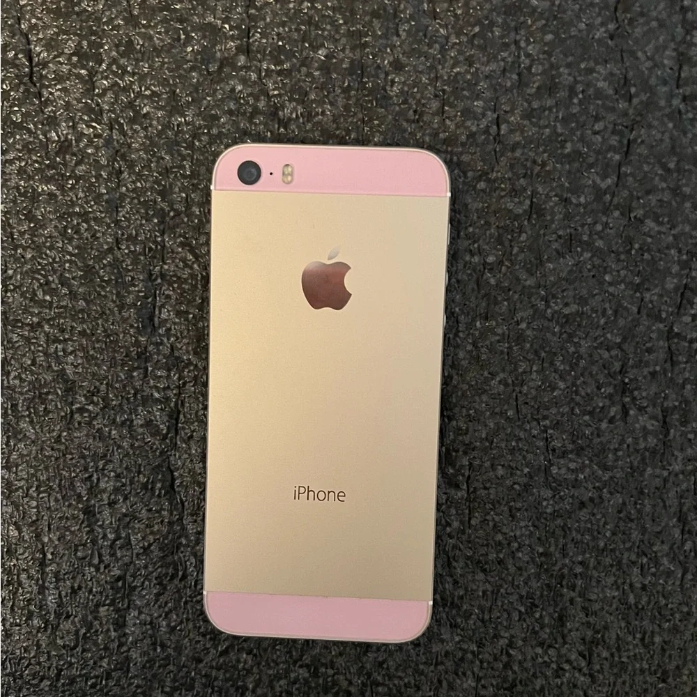 iPhone 5se 1st Gen 32gb Gold Housing + Pink Top /Bottom glass Factory Unlocked